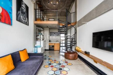 Modern One Bedroom Apartment with Loft Style in Seminyak, 62 mt2, 1 bedrooms